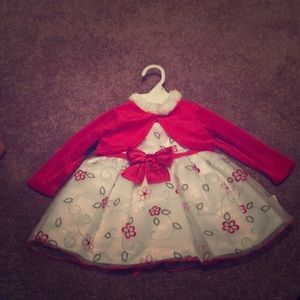 Baby girl holiday dress! Size 12months